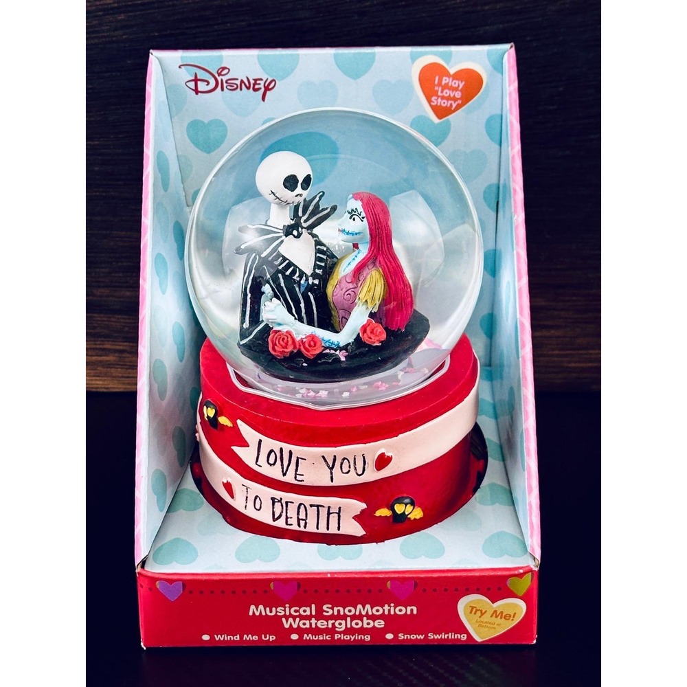 Disney Nightmare Before Christmas Jack Sally Musical SnoMotion Waterglobe 838675